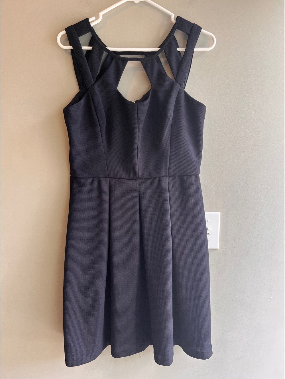 Betsy Johnson Navy Blue Skater Dress Fit & Flare Size 10